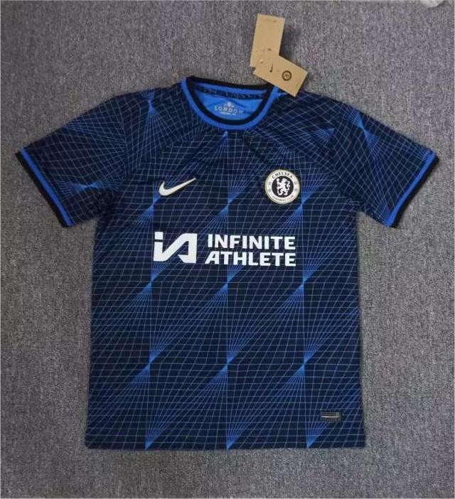 AAA Quality Chelsea 23/24 Away Black/Blue Soccer Jersey